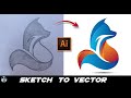 Adobe Illustrator Tutorial : Create a Vector Logo From a Rough Sketch