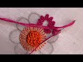The most elegant embroidery flower design|hand embroidery design|embroidery|kadhai design
