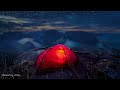 Rain and Thunder Sounds on Tent for Relaxing Sleep Ambience