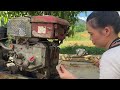 Genius mechanic girl: restores D8 diesel engine neglected for 13 years p1