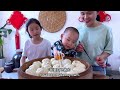 Homemade bamboo shoots steamed buns,fragrant and beautiful