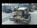 VOITURES  ANCIENNES 1939-1945 Paris Gare de l'Est - Tournage film ou série.