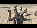 Beach Structure with Amazing Rock Cairns!