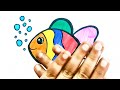 How to draw Cute Rainbow Fish for Kids | Easy step by step Fish drawing, Neha Drawing  Art