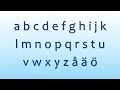Swedish Alphabet Song
