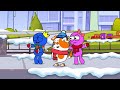 RAINBOW FRIENDS: Fun Color Games with HooDoo and Blue! 🌈 | Cartoon Animation