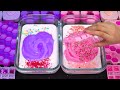 PURPLE and PINK ✨ I Mixing random into Glossy Slime I Satisfying Slime 💗