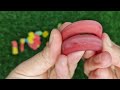 ASMR Rainbow Sweets: Satisfying Unpacking & Cutting sounds