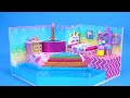 Project Build Miniature House Hello Kitty vs Frozen in Hot and Cold Style ❄️🔥 Miniature House DIY