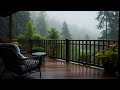 Rainstorm Symphony for Tranquil Sleep and Meditation on Your Deck