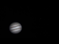 Planet Jupiter und Mond Ganymed am 12 Januar 2016