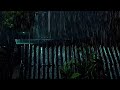 Amazing relaxation with rain and thunder on the tin roof at night,meditation,for sleep,asmr