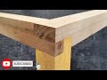 Wooden Corner Joints For Simple Tables and Shelves Carpenter Skills Woodworking Joint