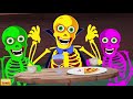 Spooky Finger Family + Spooky Scary Skeleton Songs For Kids | Teehee Town