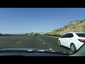 Driving I 17 North of Phoenix to East Valley