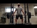 315lb barbell shrugs