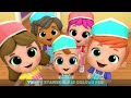 Lollipop Color Song | Little Angel | Moonbug Kids - Fun Stories and Colors