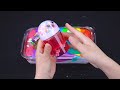 🌈 RAINBOW Slime 🌈 I Mixing random into Glossy Slime I Relax with videos 🌠