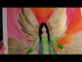 There will be Angels - Mixed media painting timelapse