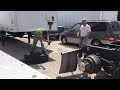 Semi tire change time lapse