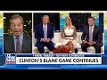 Farage reacts after Clinton blames him for election loss