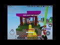 The roblox bedwars match #roblox