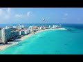 FLYING OVER CANCUN, MEXICO 4K - Wonderful Natural Landscape With Calming Music