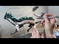 Sculpting Haku Dragon from Spirited Away // Polymer clay sculpture