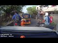 Auto wala gets hit from behind by an activa uncle hit and run lol