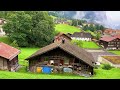 Wengen, Switzerland 4K - The most beautiful Swiss villages - Real paradise on earth