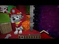 PAW PATROL.EXE TEAM vs Doomsday Buker of JJ and Mikey in Minecraft Maizen!