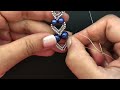 “Adore Heart” Earrings. DIY Beaded Earrings.DIY jewelry. How to make beaded earrings