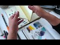My Winter TRAVEL ART KIT: How I Make Colour Palettes for Mixed Media Artwork
