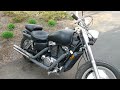 2002 Honda Shadow Sabre VT1100C2 Vance and Hines longshots start up and engine/exhaust sounds