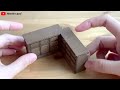 [4K] Momo Forest Tea Shop || DIY Miniature Dollhouse Kit - Relaxing Satisfying Video