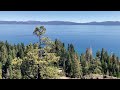 View of Lake Tahoe from Eagle Rock, near Homewood, September 2023