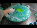 ( 021 ) Acrylic pouring a totally different way