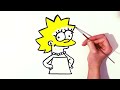 How to draw a simpsons step by step / Learning how to draw a Simpsons step by step
