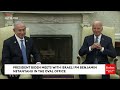 JUST IN: Biden Speaks Very Briefly During Oval Office Spray With Israeli Prime Minister Netanyahu