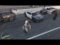 GTA V | Police Pursuit 90+ Mph Pit Maneuver and Shot Fire 4k Graphism