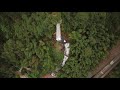 Baofeng Lake and waterfall by drone