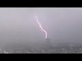 Lightning Strike in Midtown Houston