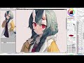 | Commission- Ciso | Anime Girl - Speedpaint/Timelapse [Paint Tool Sai]