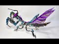 Cyberpunk Mantis|3D metal puzzle|ASMR|Speed building