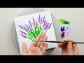 (645) Lavender bouquet | Cool Painting Hacks | Art Ideas for beginners | Designer Gemma77