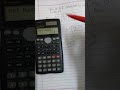 How to find determinant of matrix by using Casio fx 991ms calculator