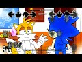 Sonic EXE ALL STAGES (0-4) Friday Night Funkin' be like + Amy Rose & Tails - FNF