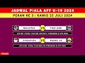 Hasil Piala AFF U19 2024 Hari ini - Indonesia vs Timor Leste - Klasemen AFF U19 2024 - AFF U19 2024