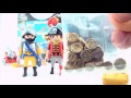 Playmobil Pirate - Playmobil Piraten - Rowboat and working cannon - Pirate Play Set 5894