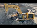 Caterpillar 6015B Excavator Loading Caterpillar Dumpers - Sotiriadis Mining Works